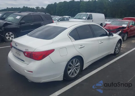 2015 Infiniti Q50 Premium z USA, uszkodzony, nr VIN JN1BV7APXFM355163